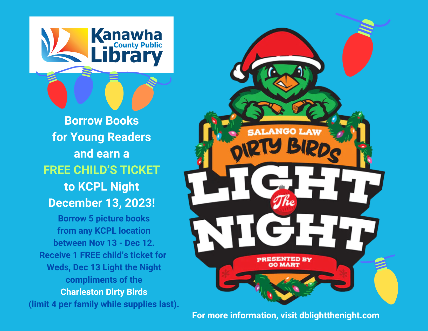 KCPL Light the Night 2023 Kanawha County Public Library